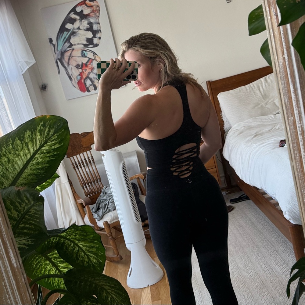 Black Work Our Set Lace-Up Detail